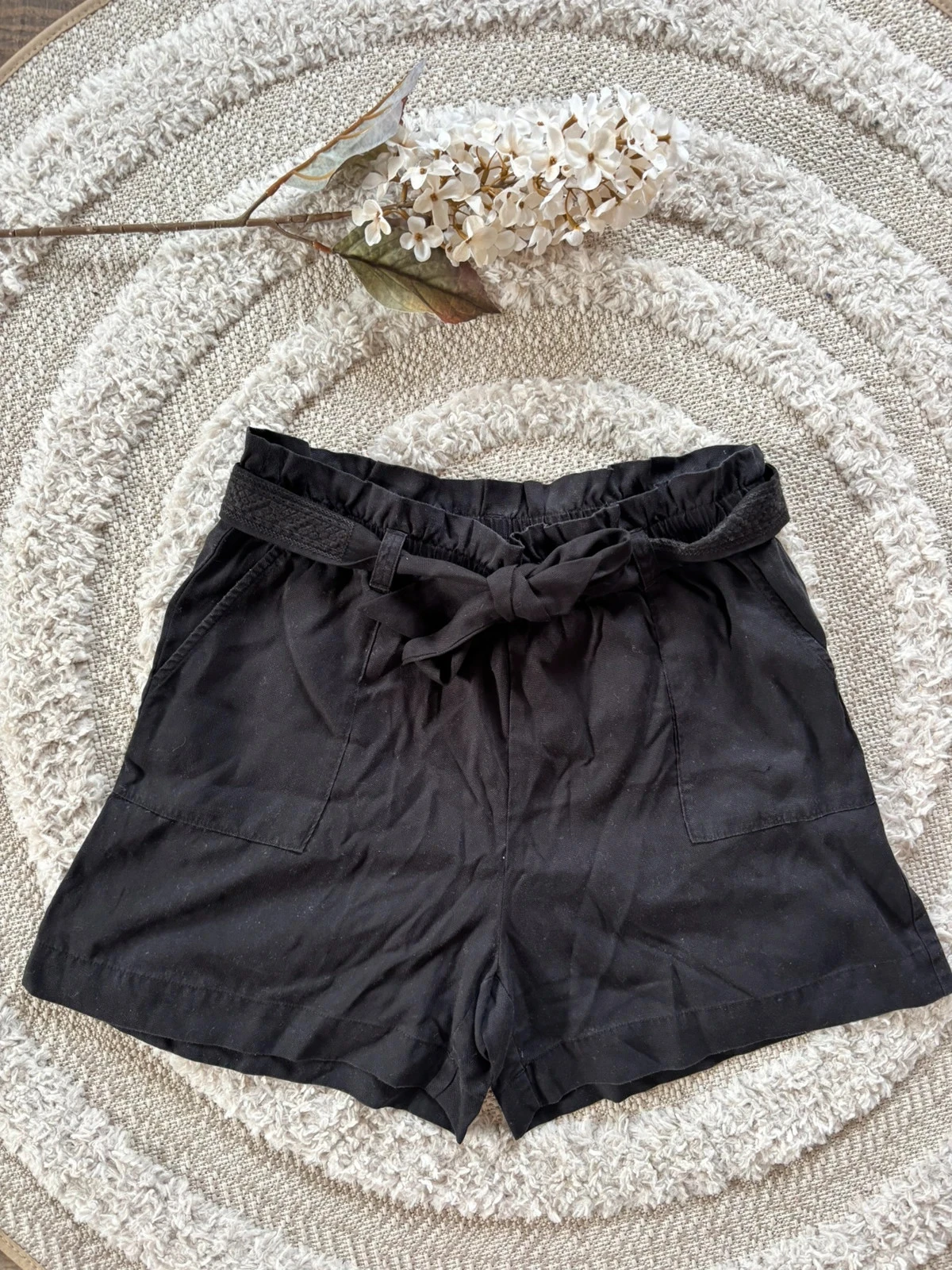 Short noir avec ceinture Elora taille 2